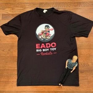 EADO TOY CO SOUVENIR SHIRT CHOPPER MOTO MEN NAVY POLY LARGE